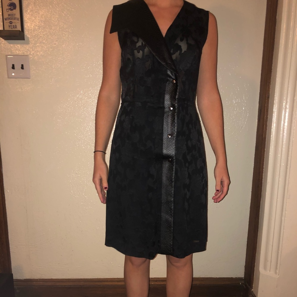 Aysha button down floral dress